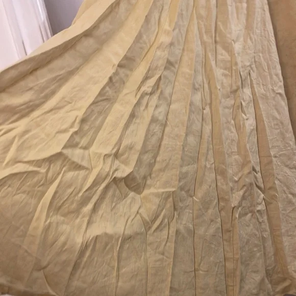 NWT Madewell Butter Yellow Linen Maxi Skirt A-Line - Picture 4 of 7